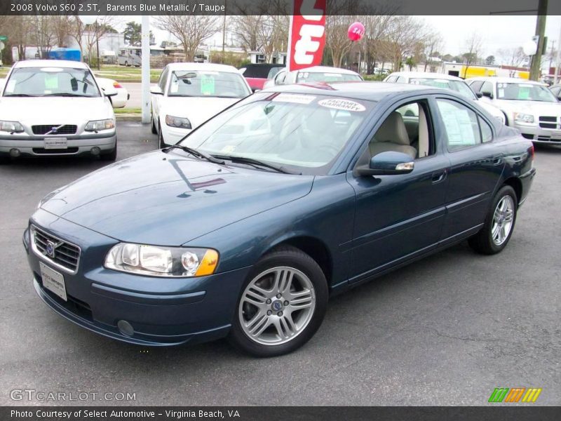 Barents Blue Metallic / Taupe 2008 Volvo S60 2.5T