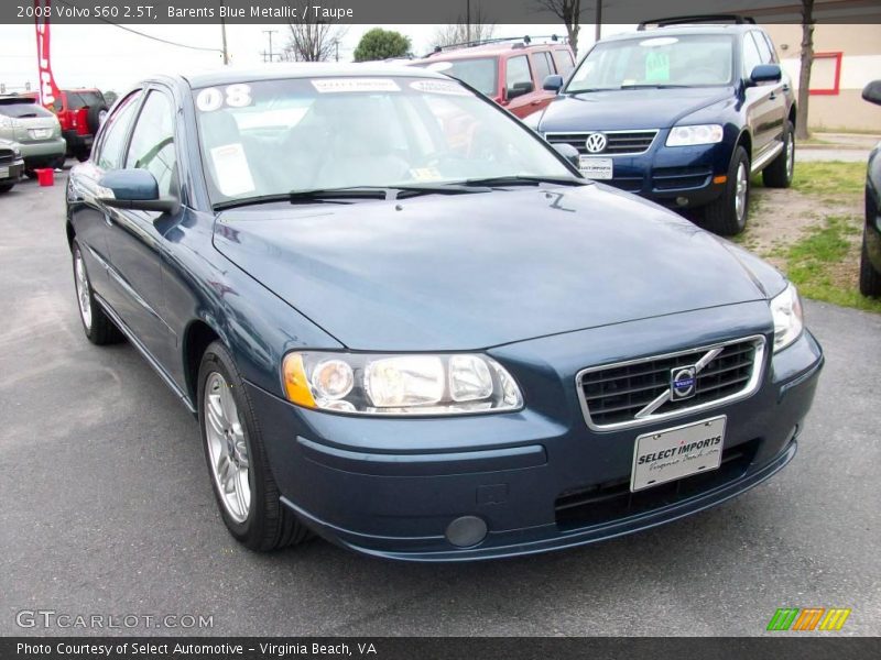 Barents Blue Metallic / Taupe 2008 Volvo S60 2.5T