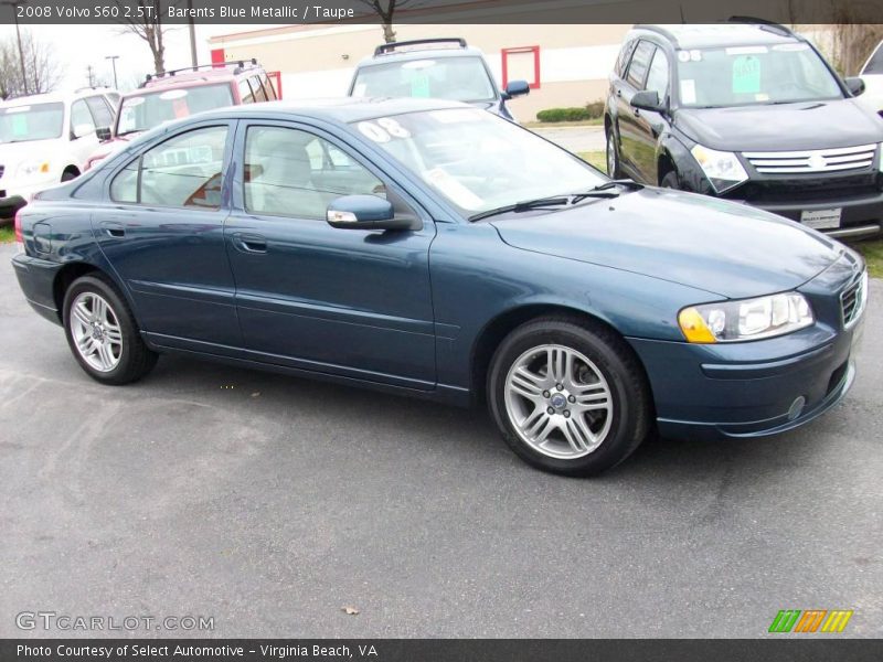Barents Blue Metallic / Taupe 2008 Volvo S60 2.5T