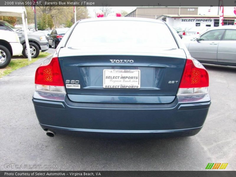 Barents Blue Metallic / Taupe 2008 Volvo S60 2.5T