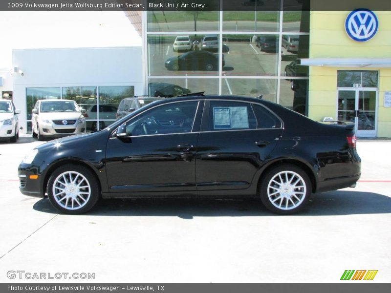 Black Uni / Art Grey 2009 Volkswagen Jetta Wolfsburg Edition Sedan