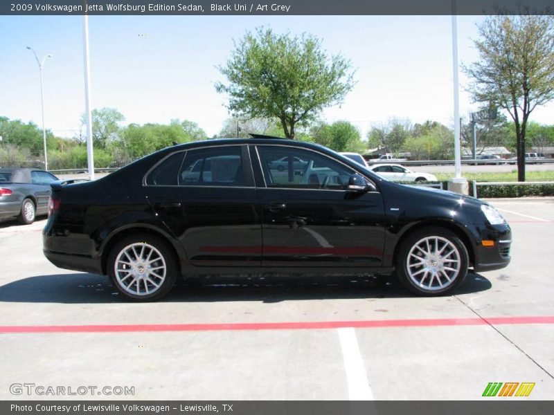 Black Uni / Art Grey 2009 Volkswagen Jetta Wolfsburg Edition Sedan