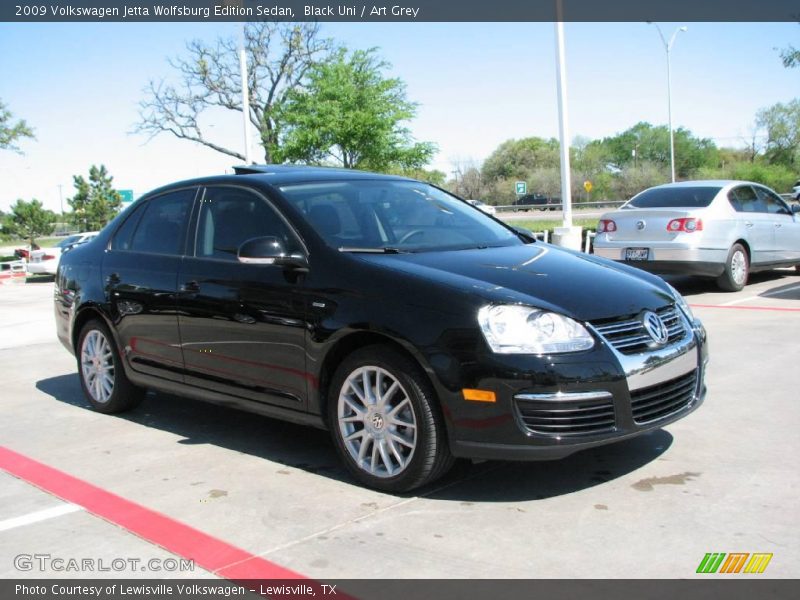 Black Uni / Art Grey 2009 Volkswagen Jetta Wolfsburg Edition Sedan