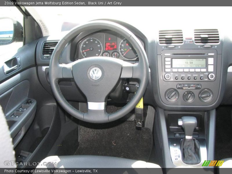 Black Uni / Art Grey 2009 Volkswagen Jetta Wolfsburg Edition Sedan