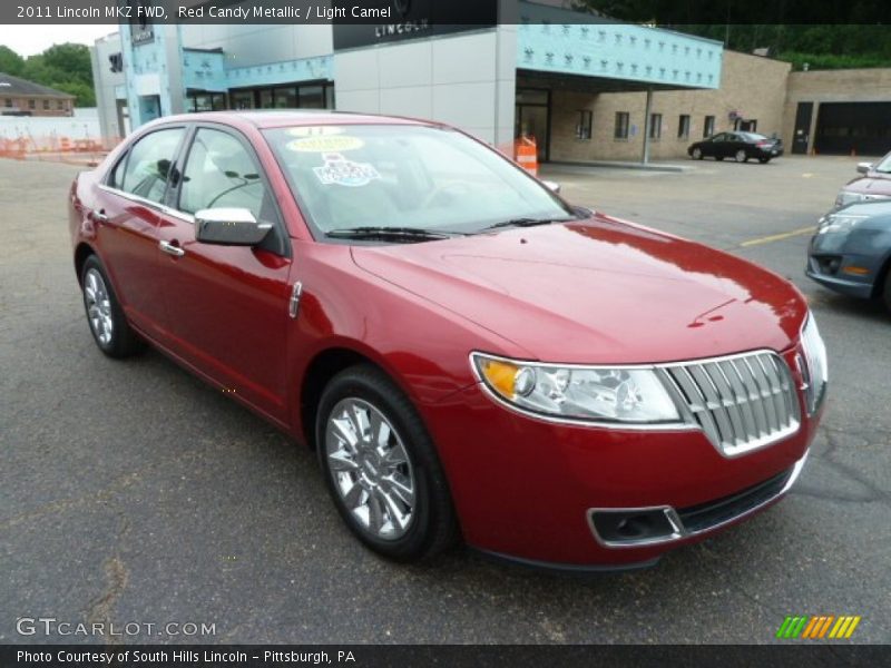 Red Candy Metallic / Light Camel 2011 Lincoln MKZ FWD