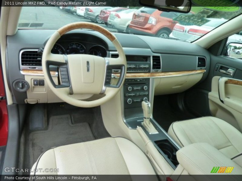 Red Candy Metallic / Light Camel 2011 Lincoln MKZ FWD