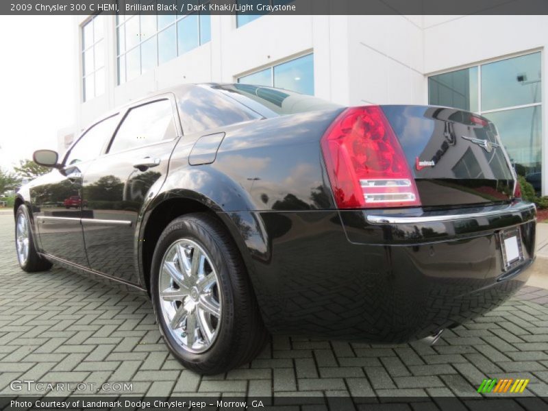 Brilliant Black / Dark Khaki/Light Graystone 2009 Chrysler 300 C HEMI