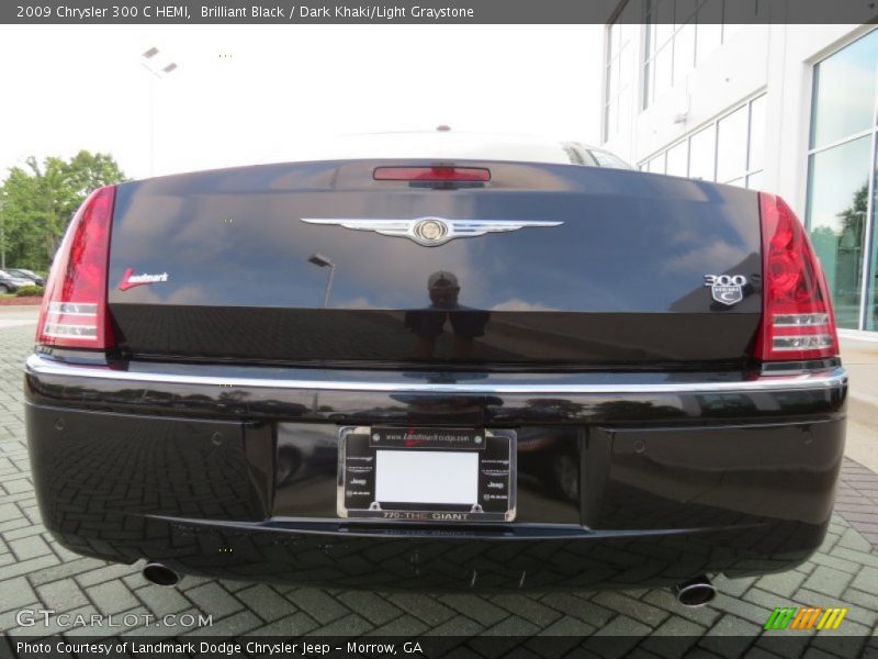 Brilliant Black / Dark Khaki/Light Graystone 2009 Chrysler 300 C HEMI