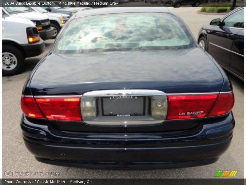 Ming Blue Metallic / Medium Gray 2004 Buick LeSabre Custom