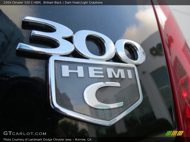 Brilliant Black / Dark Khaki/Light Graystone 2009 Chrysler 300 C HEMI