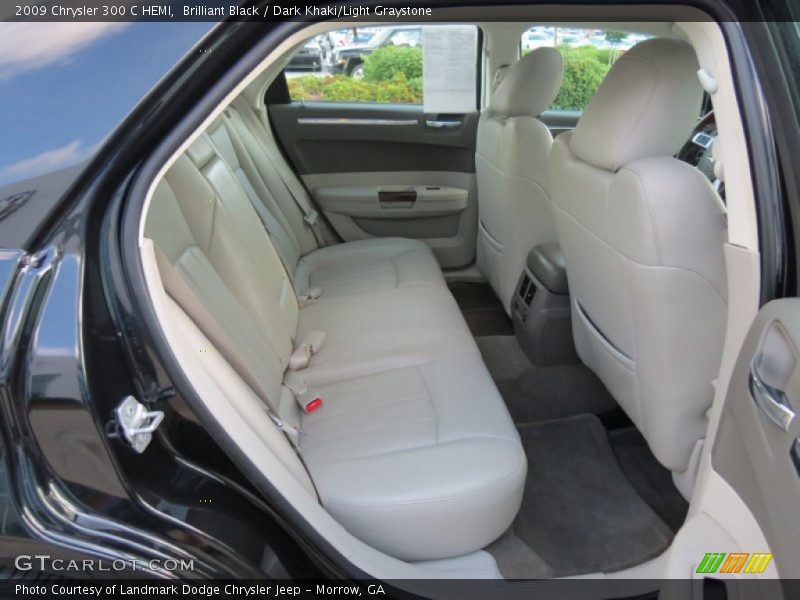 Brilliant Black / Dark Khaki/Light Graystone 2009 Chrysler 300 C HEMI