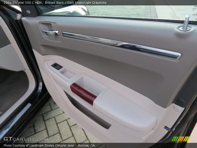 Brilliant Black / Dark Khaki/Light Graystone 2009 Chrysler 300 C HEMI