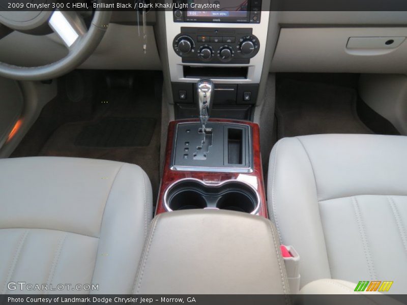 Brilliant Black / Dark Khaki/Light Graystone 2009 Chrysler 300 C HEMI
