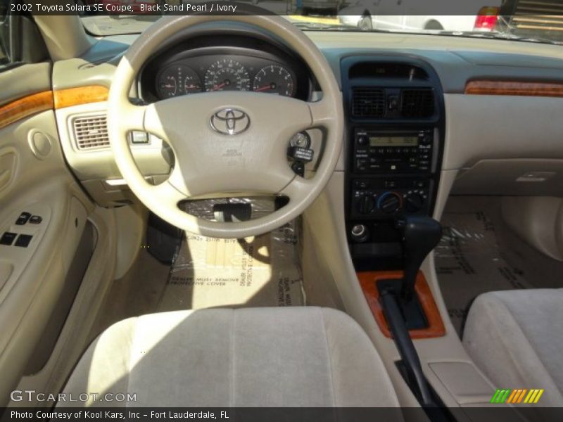 Black Sand Pearl / Ivory 2002 Toyota Solara SE Coupe