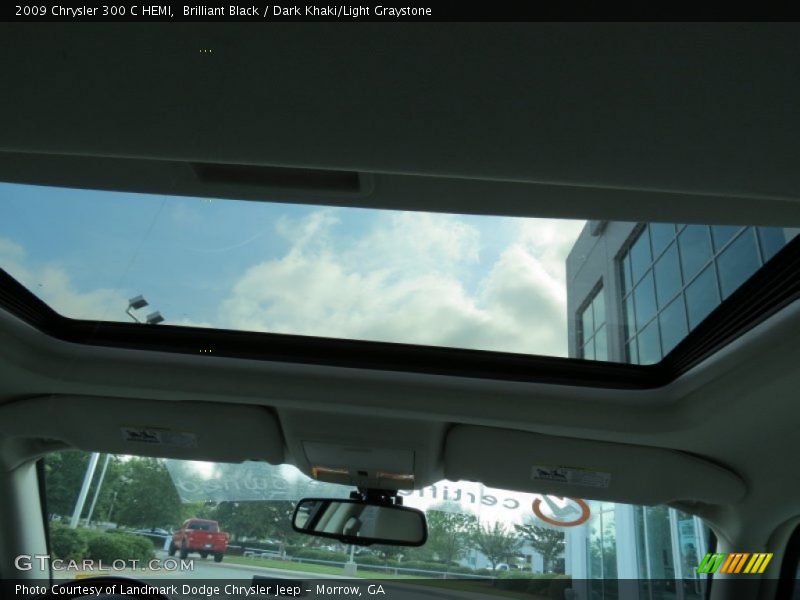 Brilliant Black / Dark Khaki/Light Graystone 2009 Chrysler 300 C HEMI