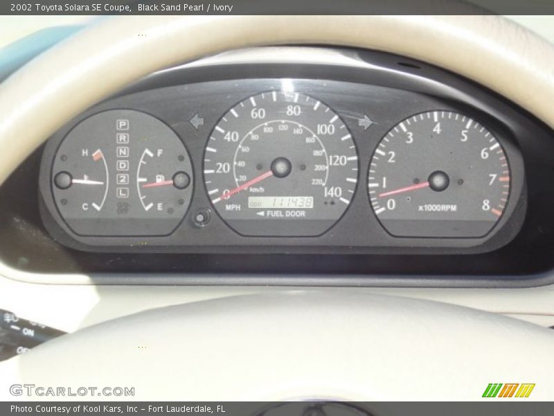 Black Sand Pearl / Ivory 2002 Toyota Solara SE Coupe