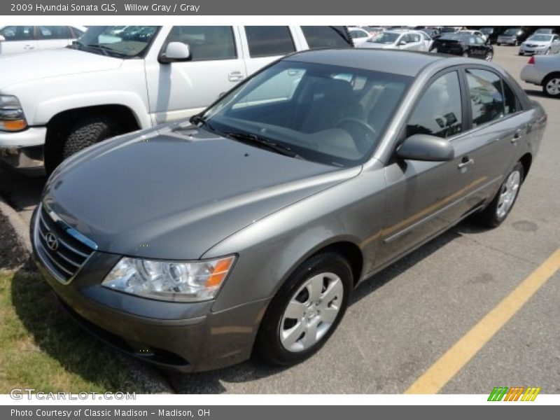 Willow Gray / Gray 2009 Hyundai Sonata GLS