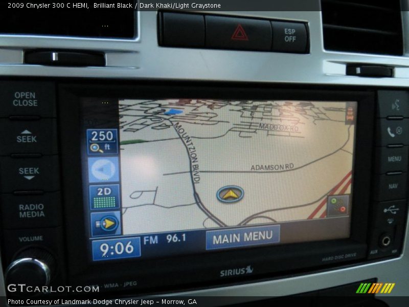Brilliant Black / Dark Khaki/Light Graystone 2009 Chrysler 300 C HEMI