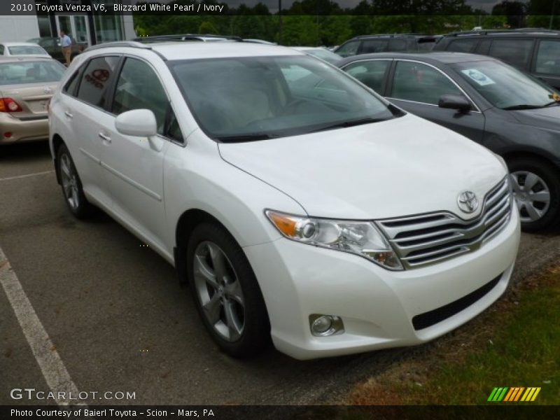 Blizzard White Pearl / Ivory 2010 Toyota Venza V6