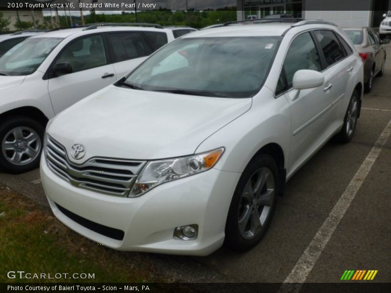 Blizzard White Pearl / Ivory 2010 Toyota Venza V6