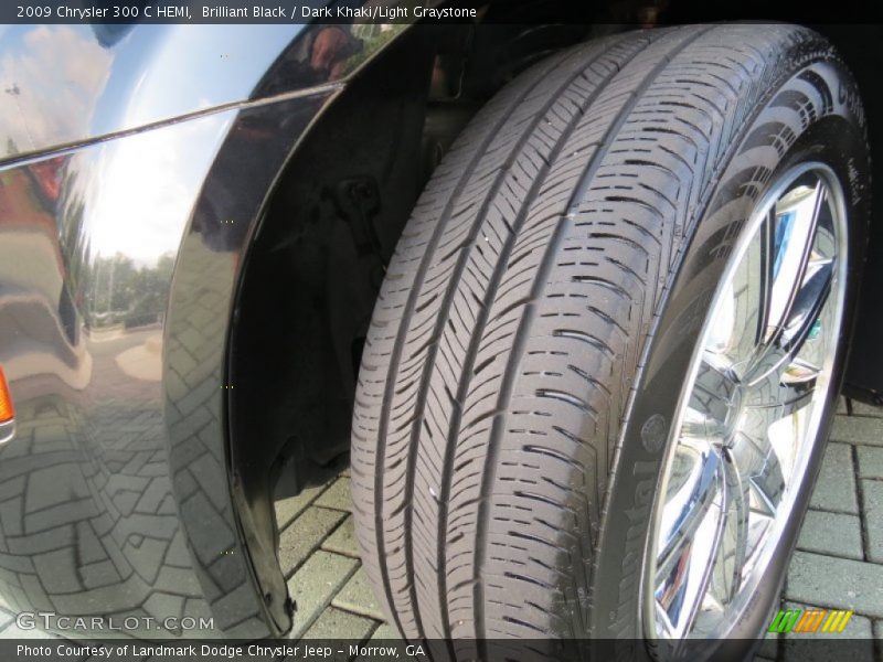 Brilliant Black / Dark Khaki/Light Graystone 2009 Chrysler 300 C HEMI