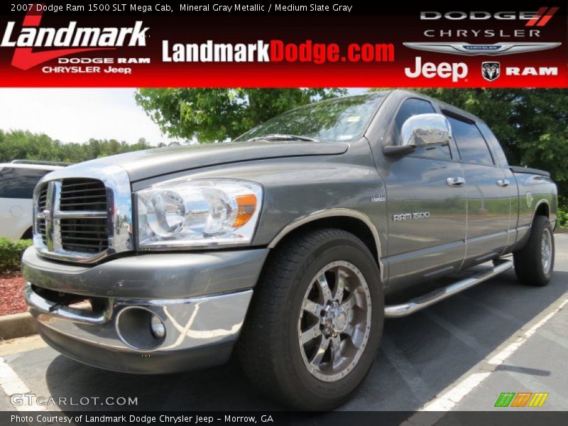 Mineral Gray Metallic / Medium Slate Gray 2007 Dodge Ram 1500 SLT Mega Cab
