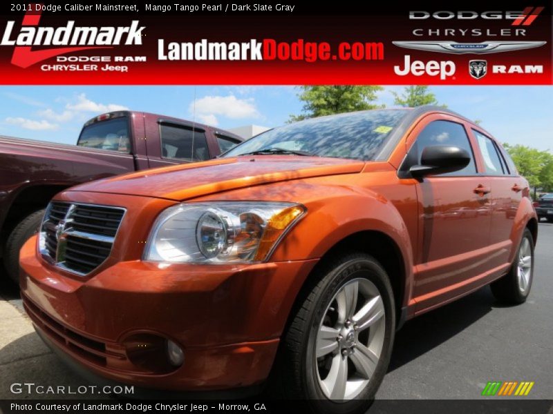 Mango Tango Pearl / Dark Slate Gray 2011 Dodge Caliber Mainstreet