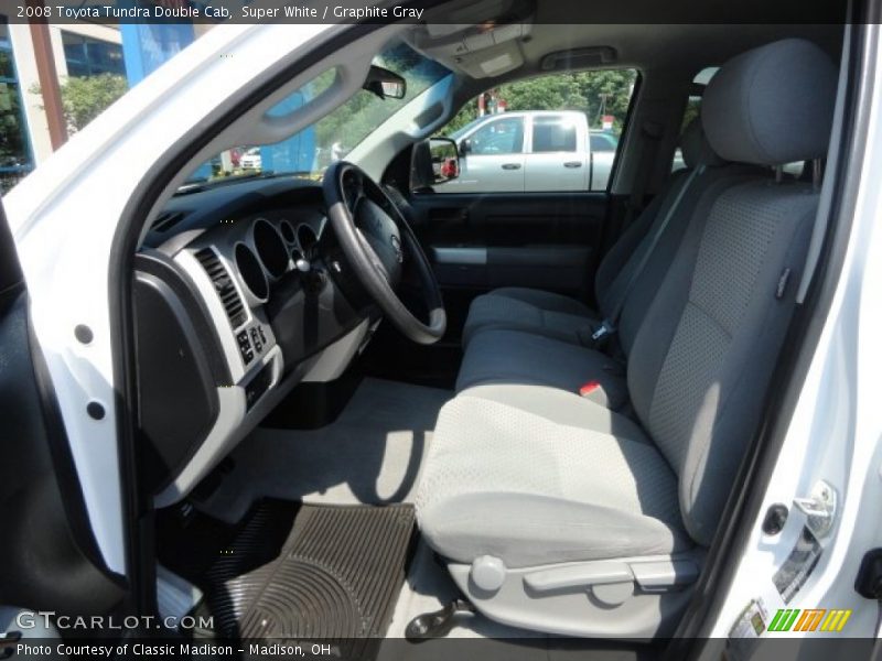 Super White / Graphite Gray 2008 Toyota Tundra Double Cab