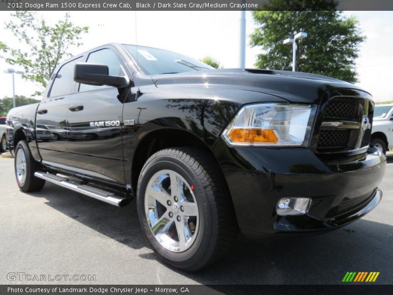 Black / Dark Slate Gray/Medium Graystone 2012 Dodge Ram 1500 Express Crew Cab
