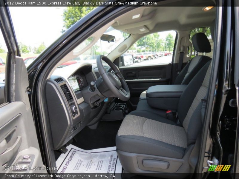Black / Dark Slate Gray/Medium Graystone 2012 Dodge Ram 1500 Express Crew Cab