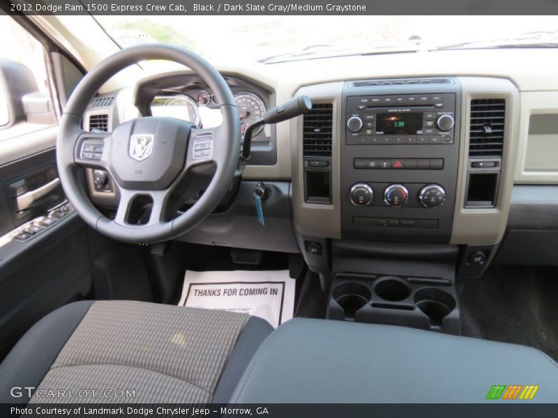 Black / Dark Slate Gray/Medium Graystone 2012 Dodge Ram 1500 Express Crew Cab