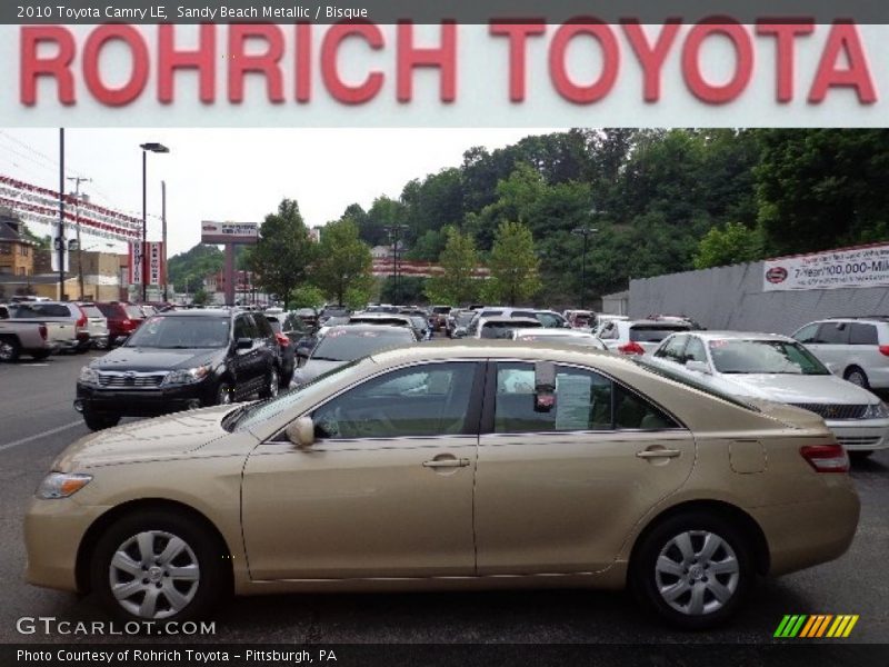 Sandy Beach Metallic / Bisque 2010 Toyota Camry LE