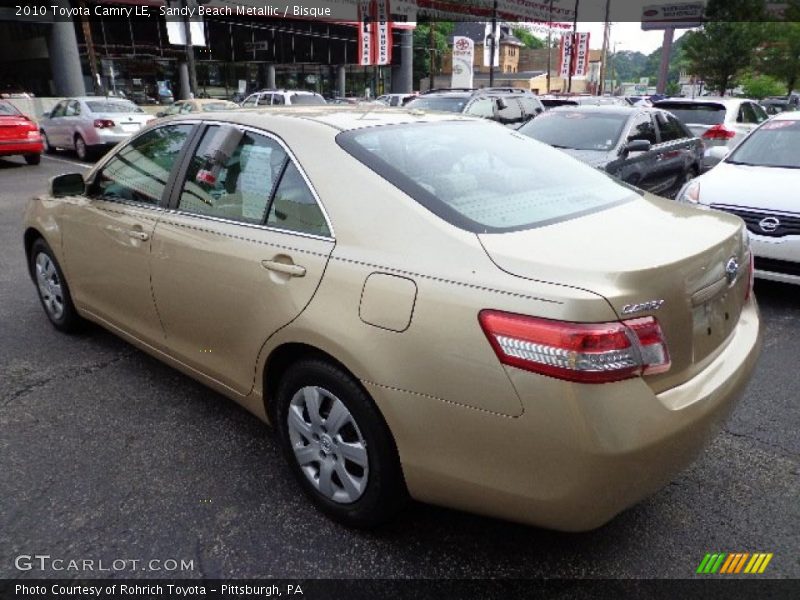 Sandy Beach Metallic / Bisque 2010 Toyota Camry LE