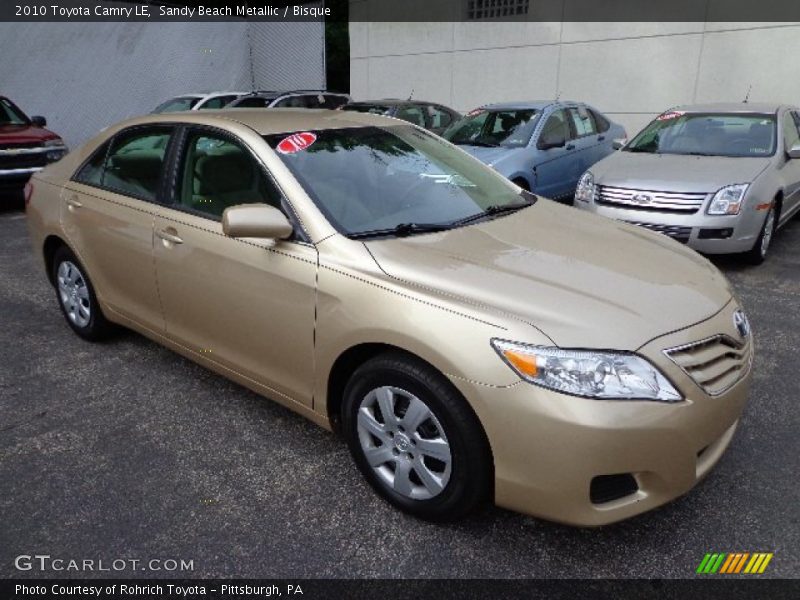 Sandy Beach Metallic / Bisque 2010 Toyota Camry LE