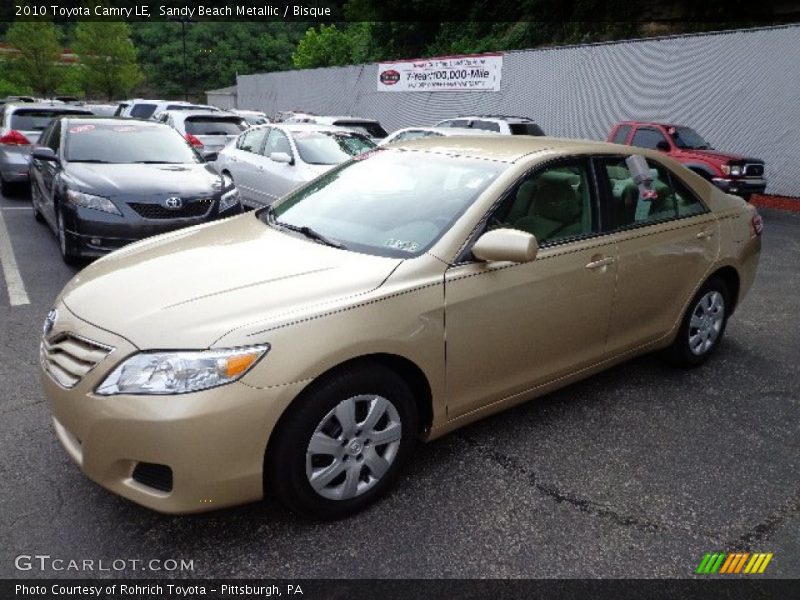 Sandy Beach Metallic / Bisque 2010 Toyota Camry LE