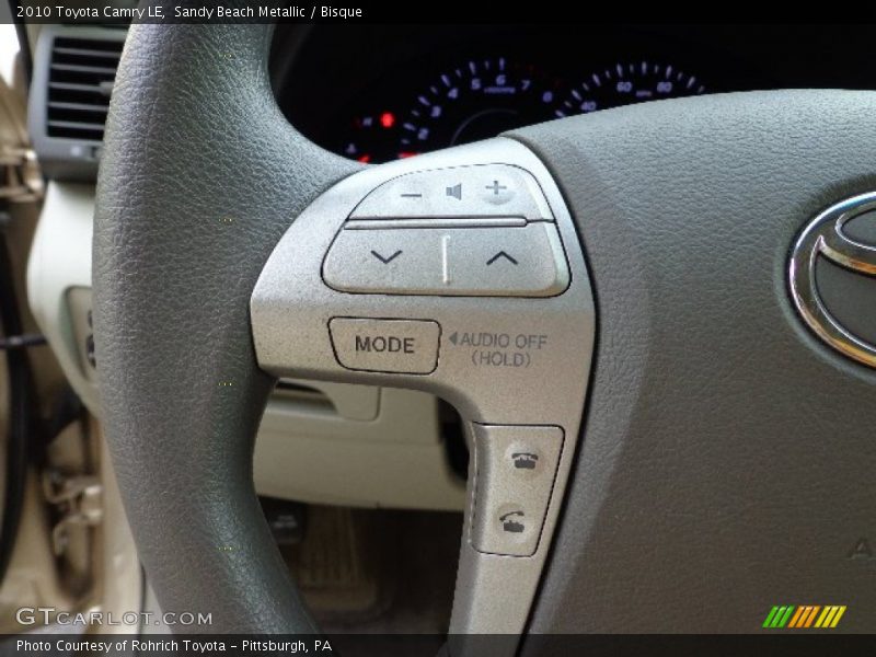 Sandy Beach Metallic / Bisque 2010 Toyota Camry LE