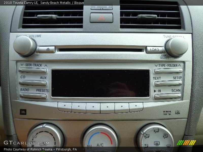 Sandy Beach Metallic / Bisque 2010 Toyota Camry LE