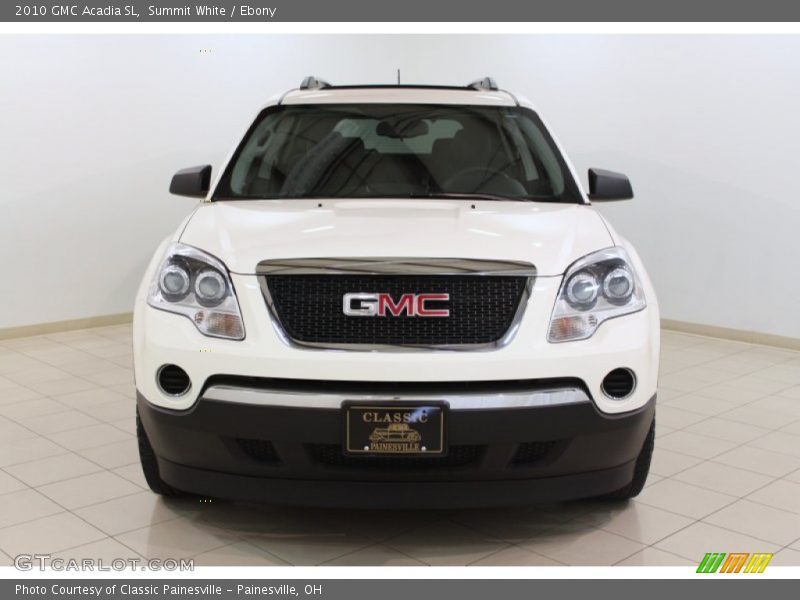 Summit White / Ebony 2010 GMC Acadia SL