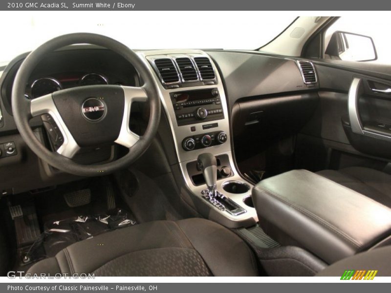 Dashboard of 2010 Acadia SL