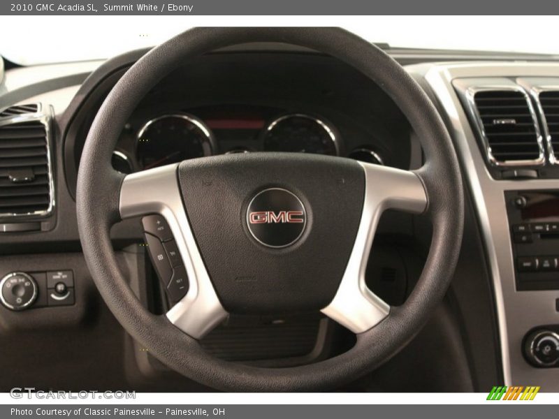 Summit White / Ebony 2010 GMC Acadia SL