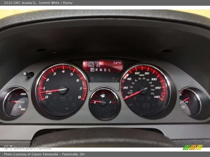  2010 Acadia SL SL Gauges