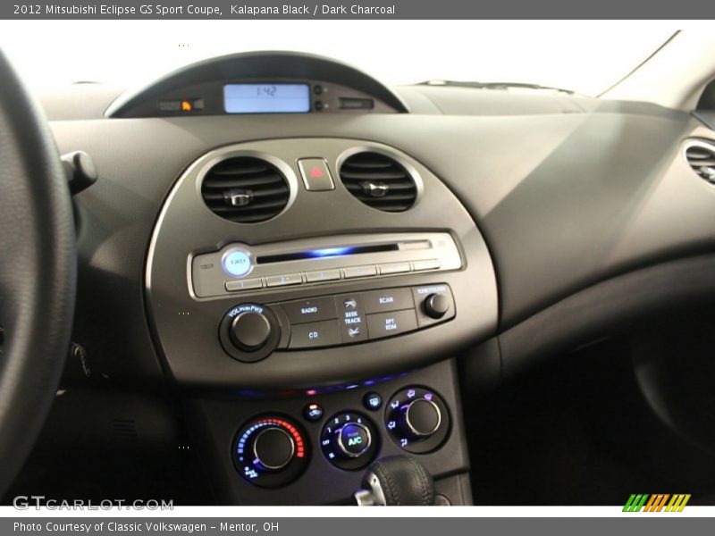 Controls of 2012 Eclipse GS Sport Coupe