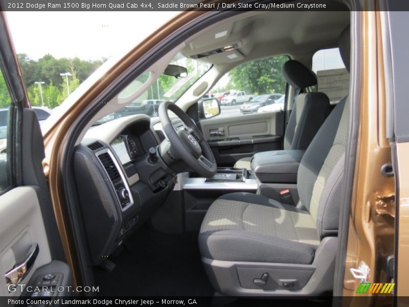 Saddle Brown Pearl / Dark Slate Gray/Medium Graystone 2012 Dodge Ram 1500 Big Horn Quad Cab 4x4