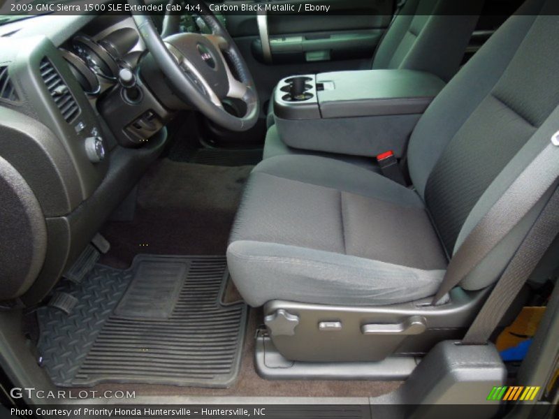 Carbon Black Metallic / Ebony 2009 GMC Sierra 1500 SLE Extended Cab 4x4