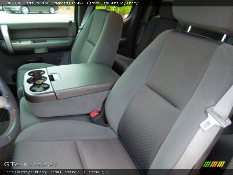 Carbon Black Metallic / Ebony 2009 GMC Sierra 1500 SLE Extended Cab 4x4
