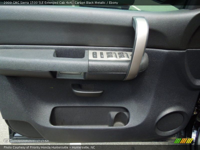 Carbon Black Metallic / Ebony 2009 GMC Sierra 1500 SLE Extended Cab 4x4