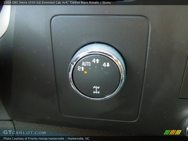 Carbon Black Metallic / Ebony 2009 GMC Sierra 1500 SLE Extended Cab 4x4