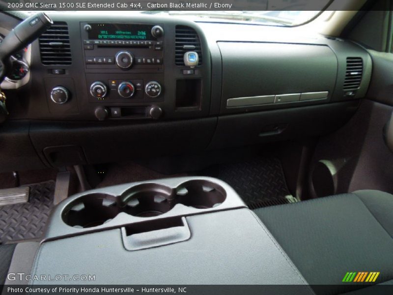 Carbon Black Metallic / Ebony 2009 GMC Sierra 1500 SLE Extended Cab 4x4