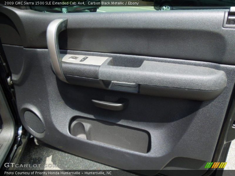 Carbon Black Metallic / Ebony 2009 GMC Sierra 1500 SLE Extended Cab 4x4