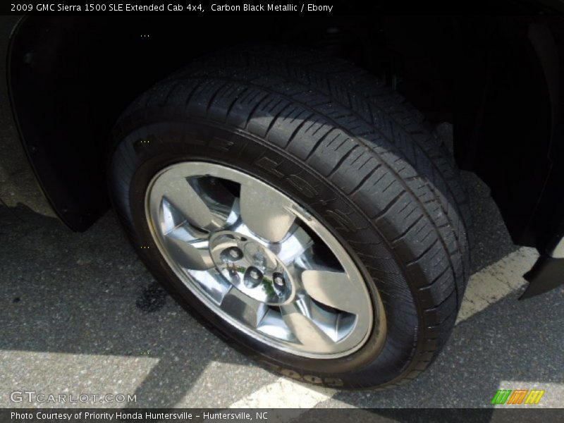 Carbon Black Metallic / Ebony 2009 GMC Sierra 1500 SLE Extended Cab 4x4